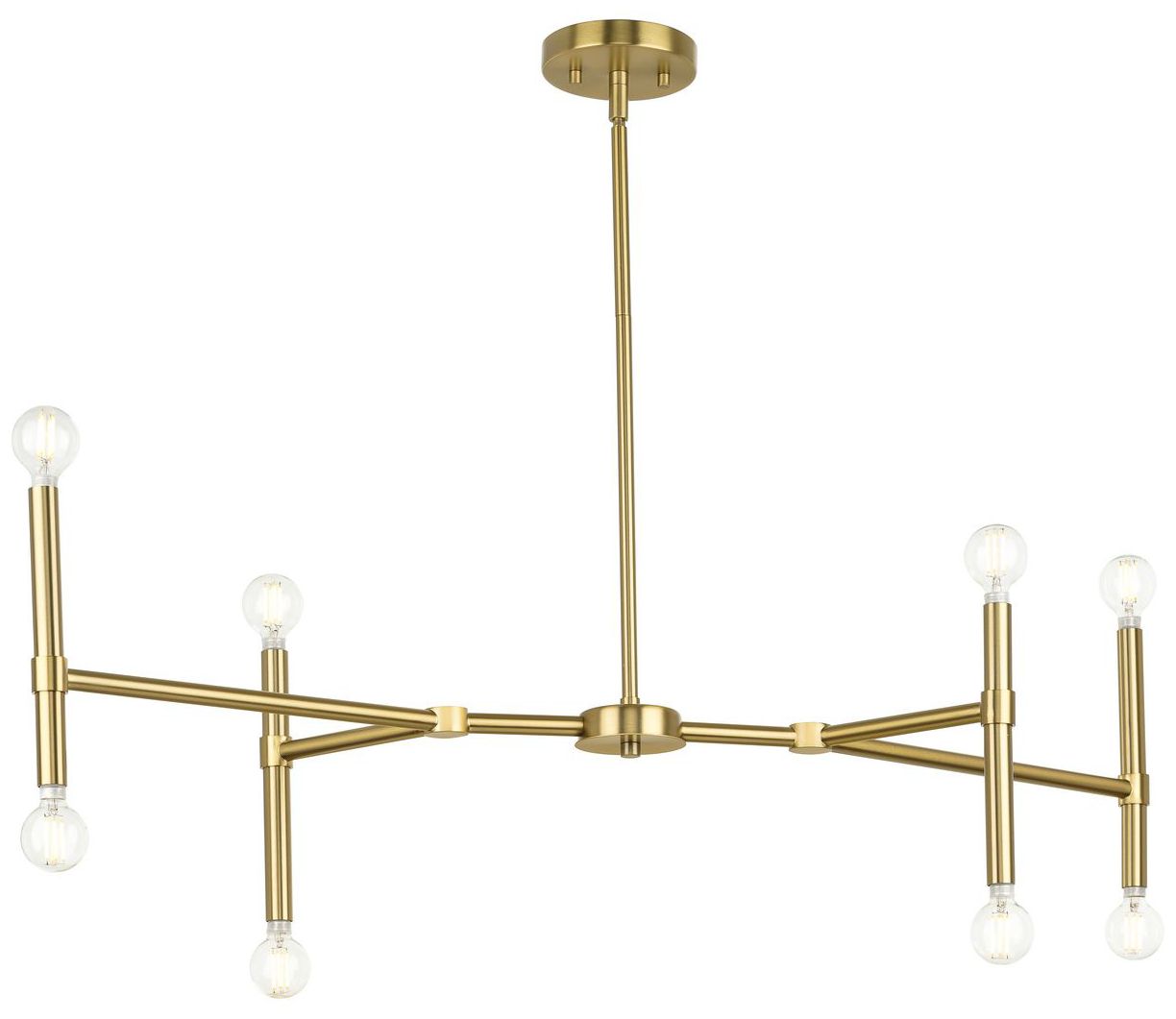 Image 6 Arya Collection Eight-Light Linear Chandelier more views