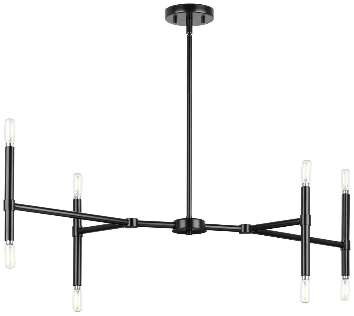 Arya Collection Eight-Light Linear Chandelier