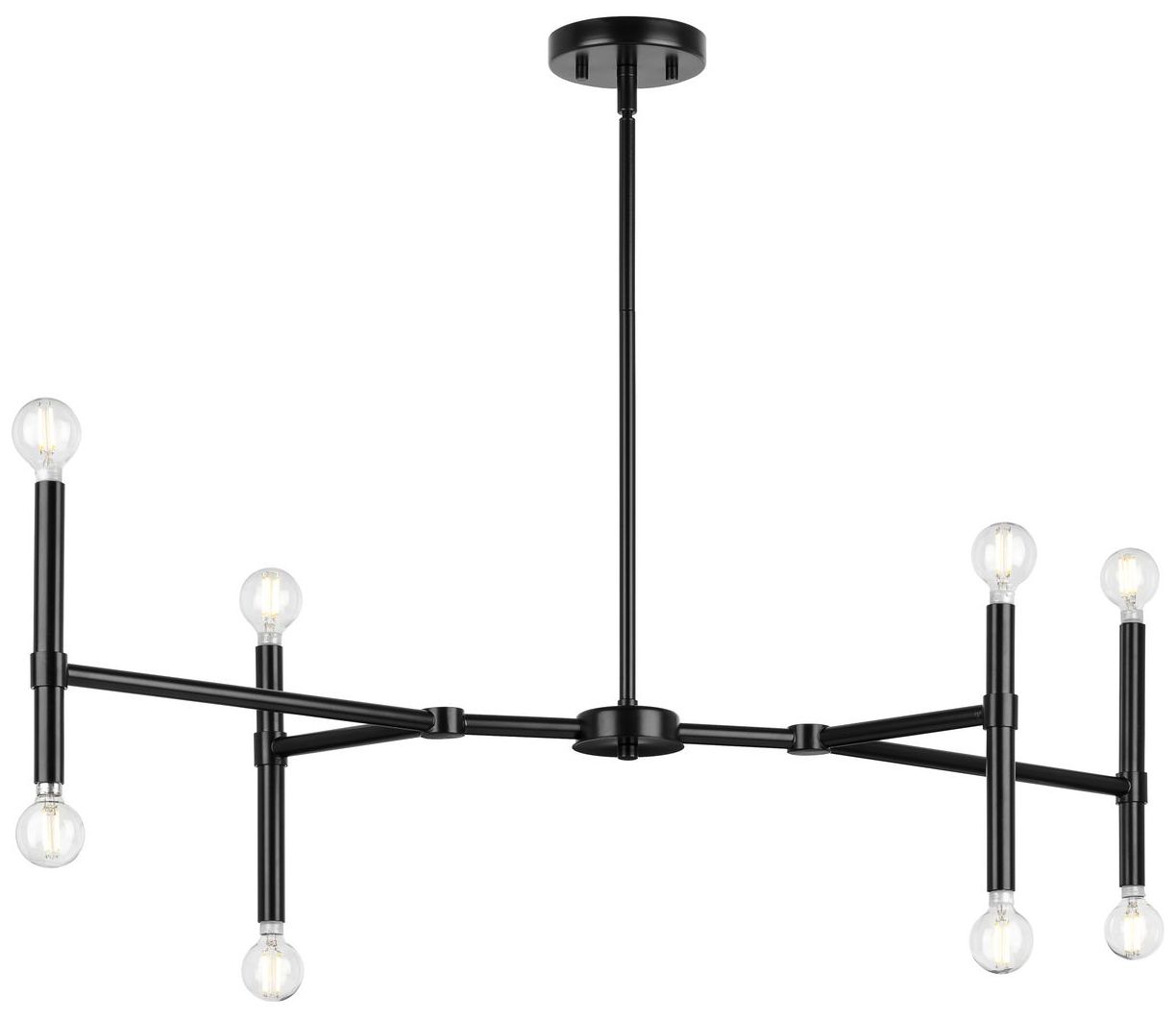 Image 5 Arya Collection Eight-Light Linear Chandelier more views