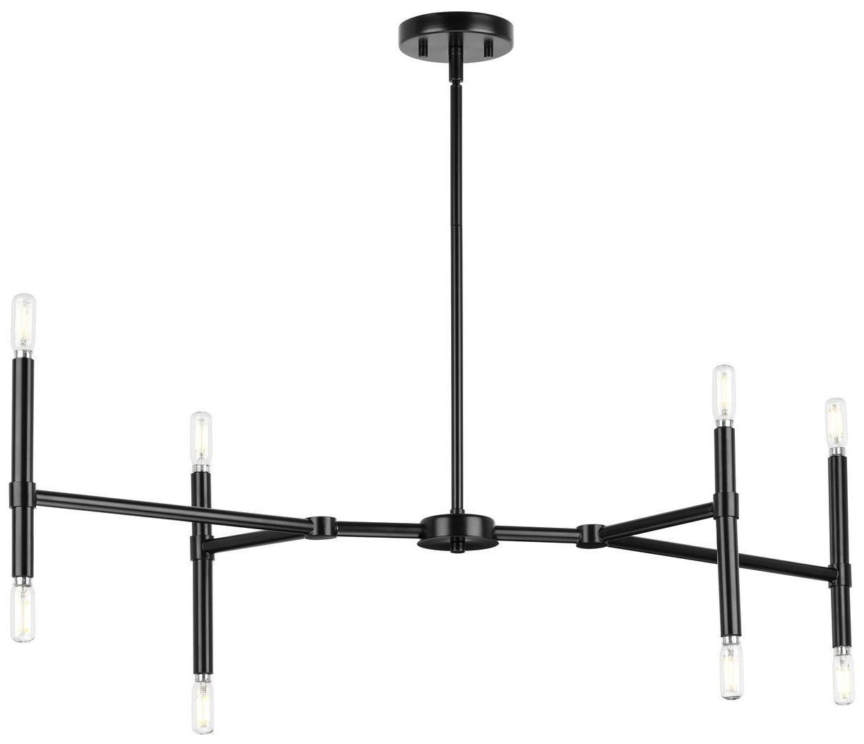Image 6 Arya Collection Eight-Light Linear Chandelier more views