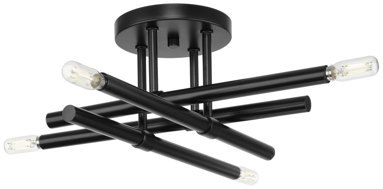 Arya Collection Four-Light 20" Semi-Flush Mount Light