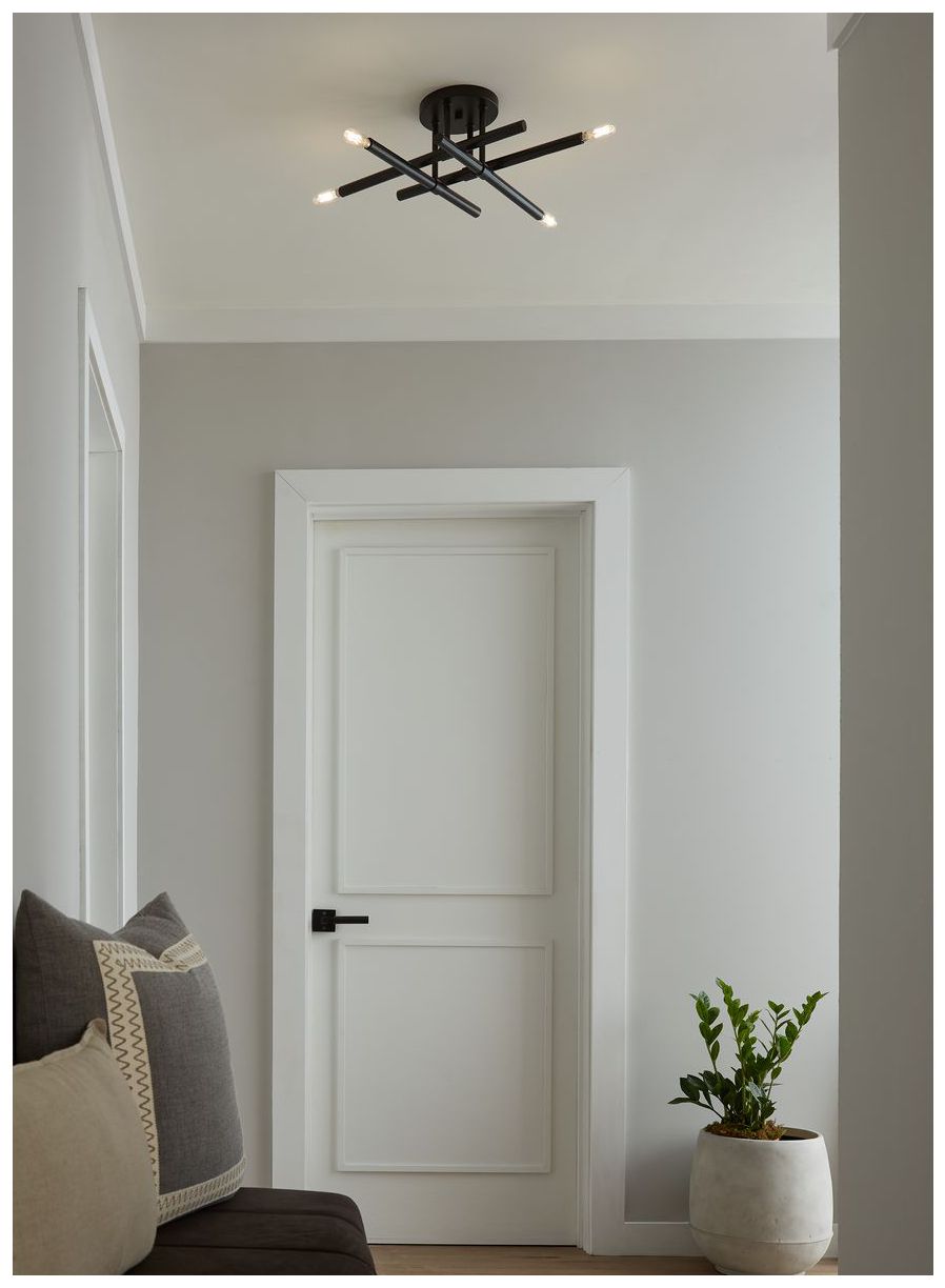 Image 3 Arya Collection Four-Light 20" Semi-Flush Mount Light more views
