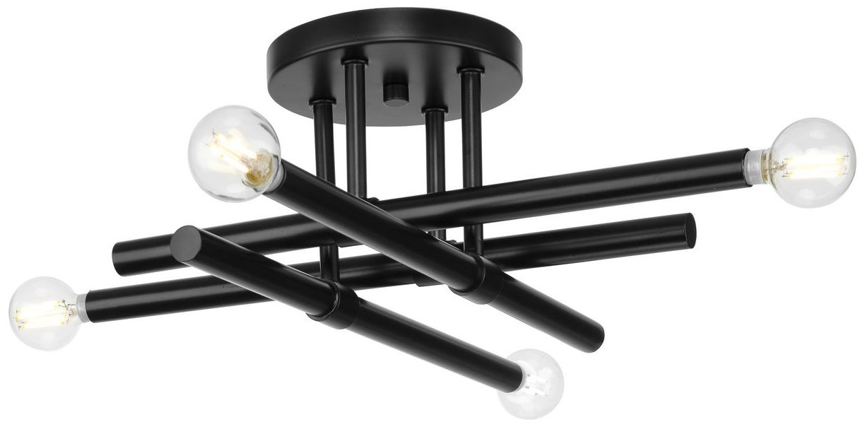 Image 5 Arya Collection Four-Light 20" Semi-Flush Mount Light more views