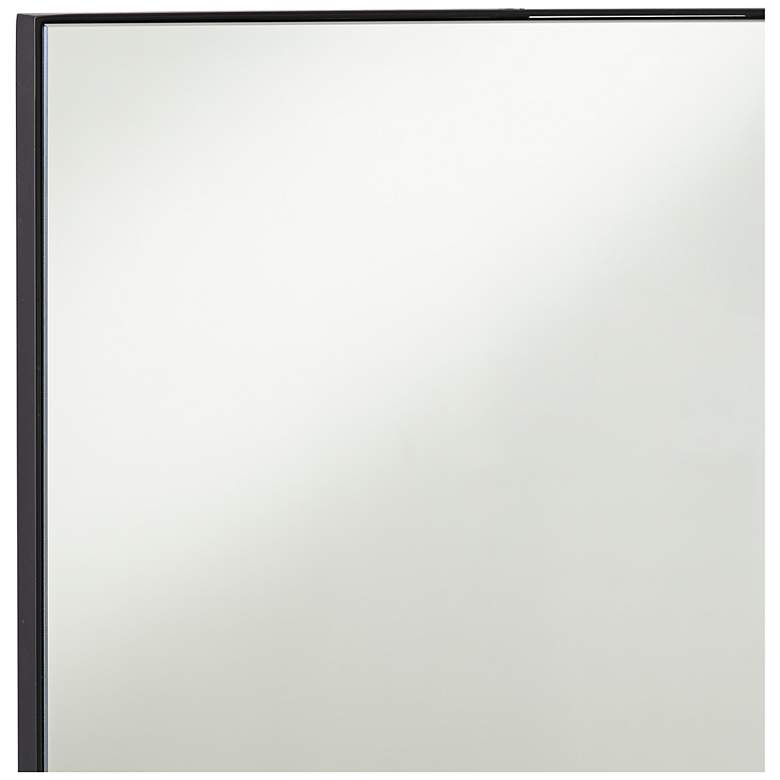 Image 2 Aryn Matte Black 20" x 42 1/4" Rectangular Wall Mirrors Set of 2 more views