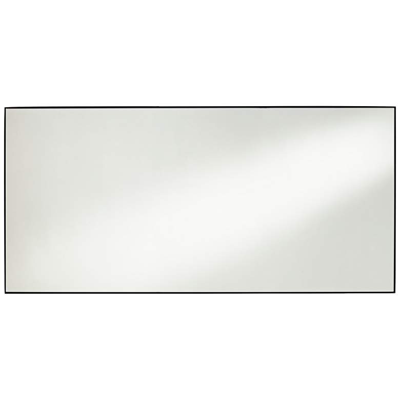 Image 3 Aryn Matte Black 20" x 42 1/4" Rectangular Wall Mirrors Set of 2 more views