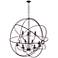 Arza 12 Light Up Chandelier With Brown Finish