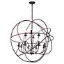 2_Arza 12 Light Up Chandelier With Brown Finish more views