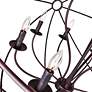 3_Arza 12 Light Up Chandelier With Brown Finish more views