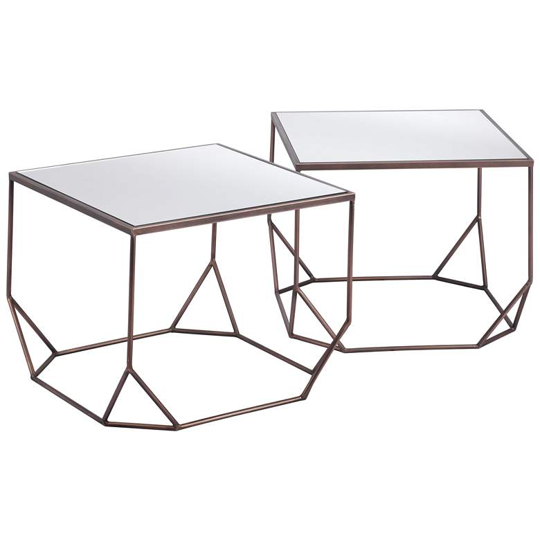 Image 1 Arzon Coffee Table Set Bronze