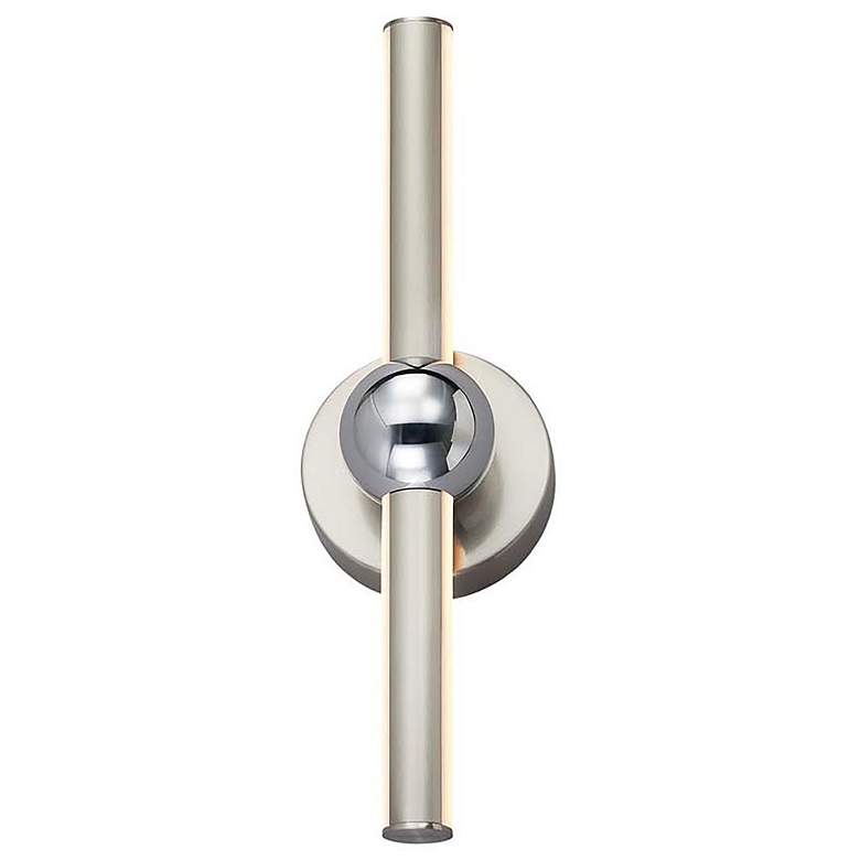 Image 2 Arzy 19.75" Wide Brushed Nickel Linear LED Bath Light And Chrome Accen more views