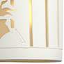 Asavva 10 1/2" High White Bisque LED Outdoor Wall Light