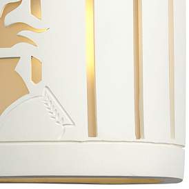 Image3 of Asavva 10 1/2" High White Bisque LED Outdoor Wall Light more views