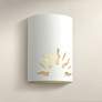 Asavva 10 1/2"H Paintable Bisque Sun LED Outdoor Wall Light
