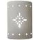 Asavva 10 1/2"H White LED Outdoor Wall Light with Starburst