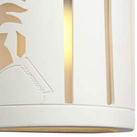 Image3 of Asavva 13" High White Bisque LED Outdoor Wall Light more views