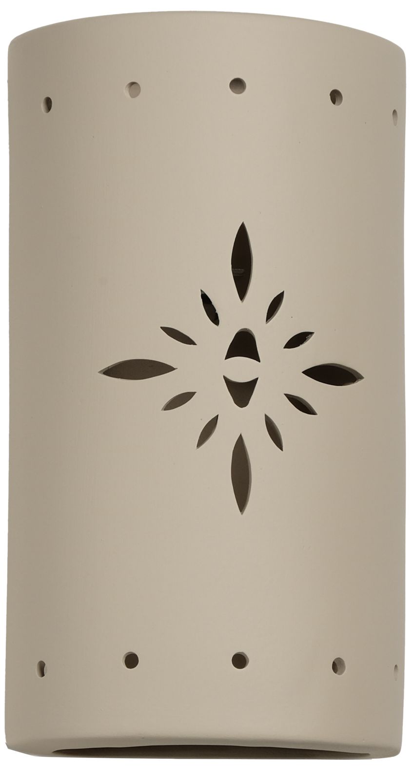 Image 2 asawa-13-Inch-High-Ceramic-Cottonwood-Starburst-Up/Down-LED-Outdoor-Wall