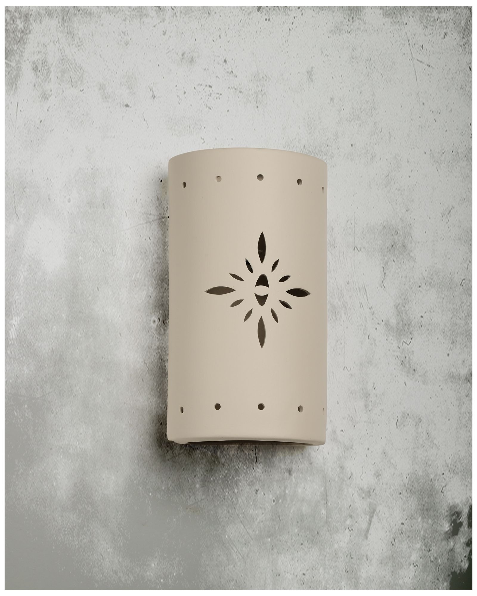 Image 3 asawa-13-Inch-High-Ceramic-Cottonwood-Starburst-Up/Down-LED-Outdoor-Wall more views