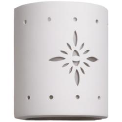Asawa 8 1/2&quot;H White Bisque Starburst LED Outdoor Wall Light