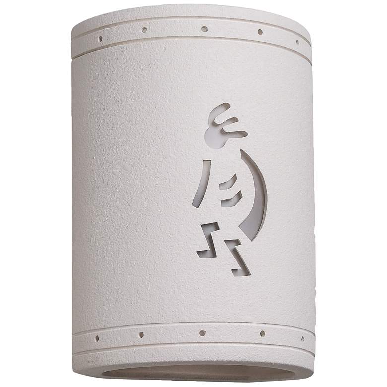 Image 2 Asawa Kokopelli 10 1/2" Bisque Finish Left Facing LED Outdoor Light