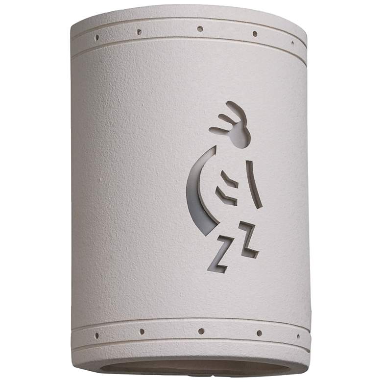 Image 2 Asawa Kokopelli 10 1/2 inch Bisque Finish Right Facing LED Outdoor Light