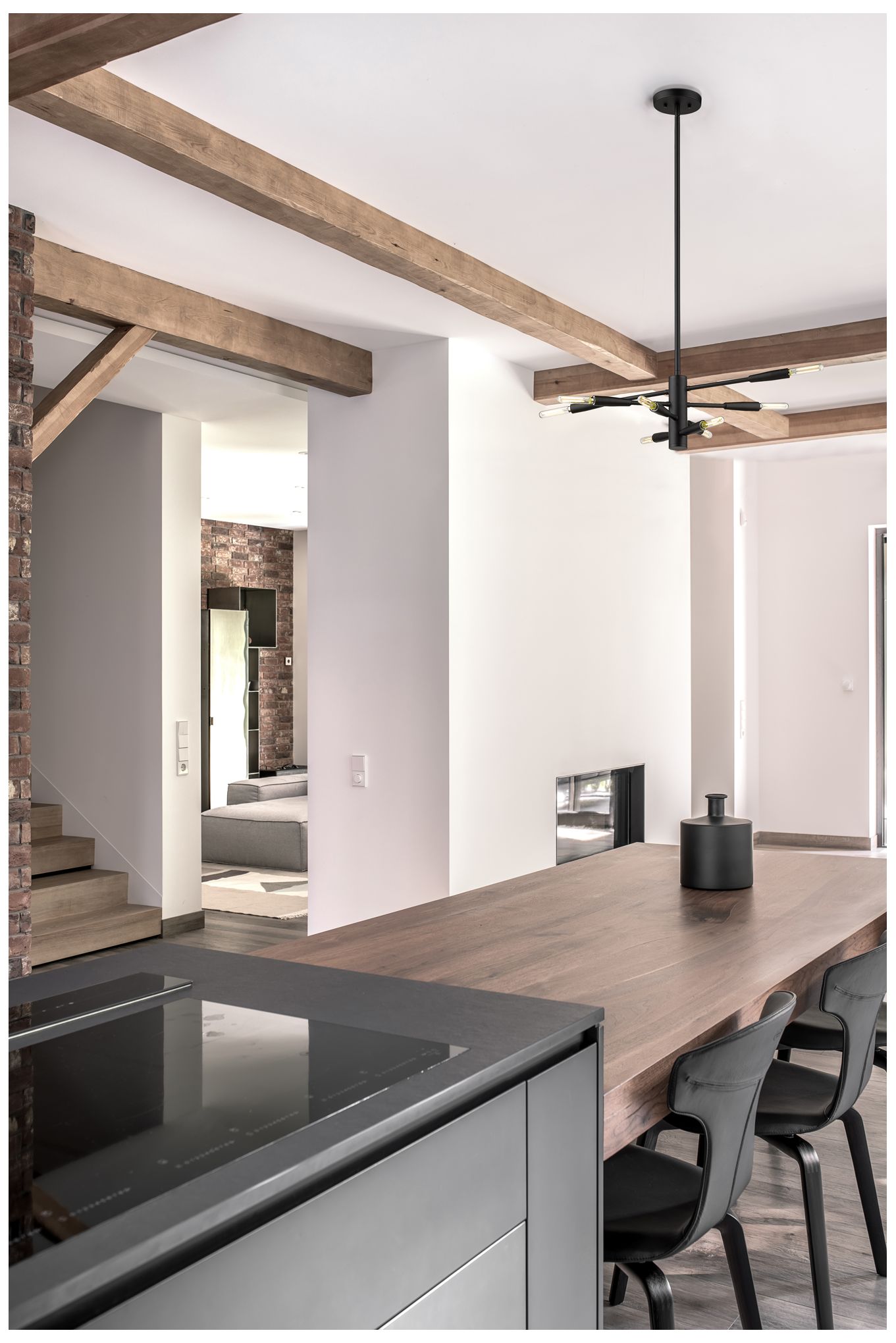 Image 2 Ascension by Z-Lite Matte Black 24 inch 8 Light Chandelier more views