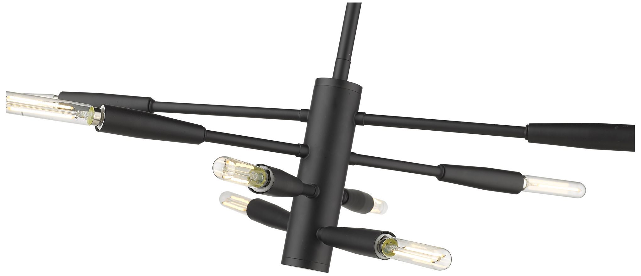 Image 6 Ascension by Z-Lite Matte Black 24 inch 8 Light Chandelier more views