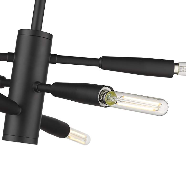 Image 7 Ascension by Z-Lite Matte Black 6 Light Semi Flush Mount more views