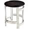 Ascension Neo-Industrial Silver Round Side Table