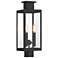 Ascott 3-Light Outdoor Post Lantern in Matte Black