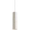 Ash 3 1/2" Wide White Cylinder LED Mini Pendant