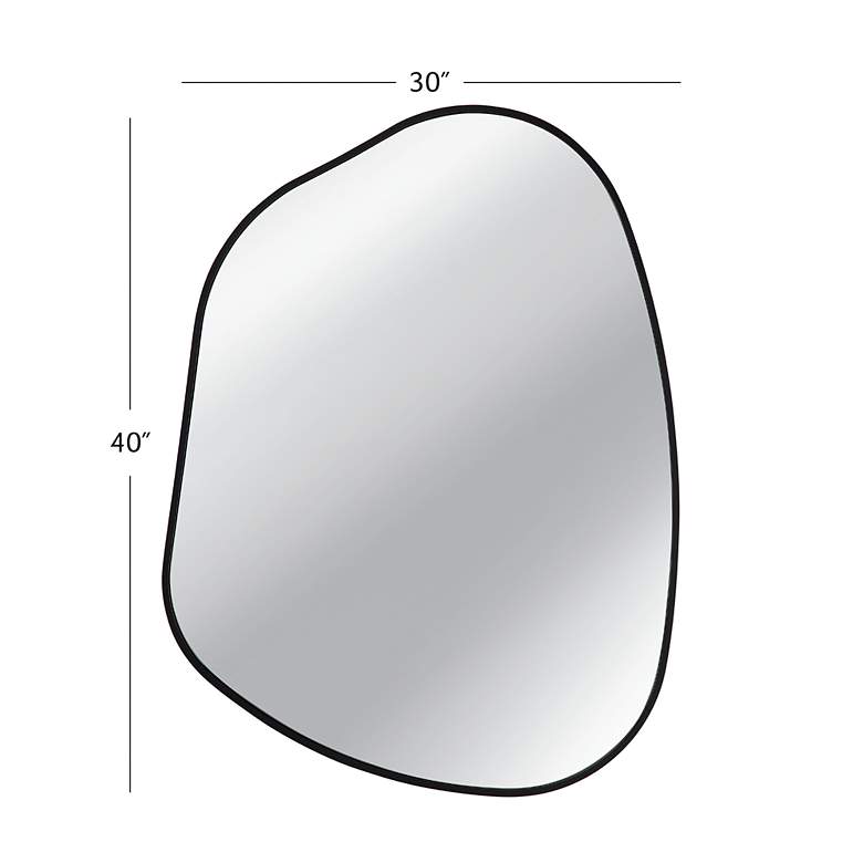 Image 7 Ash 30" x 40" Black Wall Mirror more views