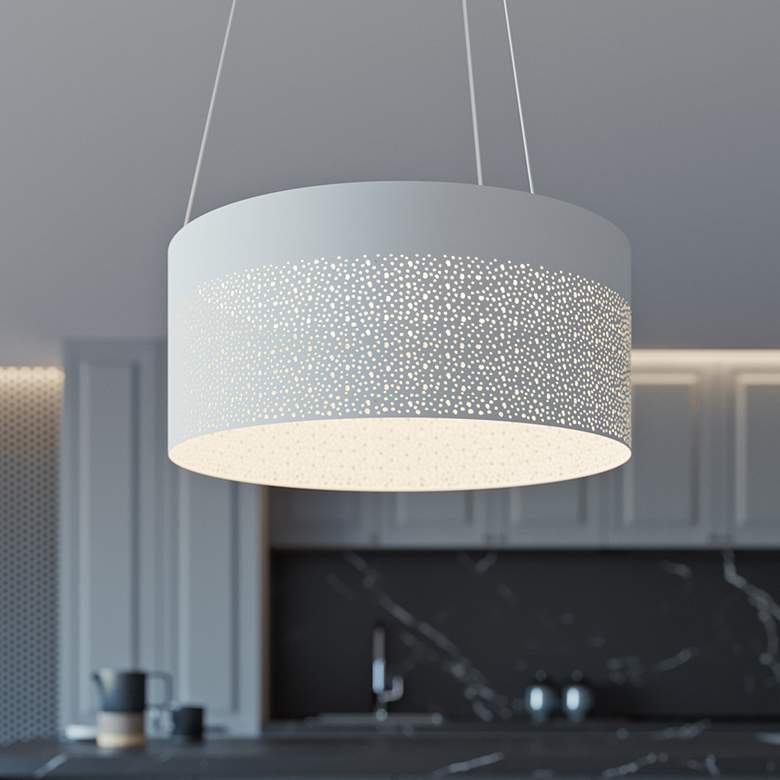 Image 1 Ash 8.5" White LED Pendant