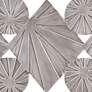 Ash Carved Wood 28 3/4"H Gray Silver 3-Piece Wall Art Set