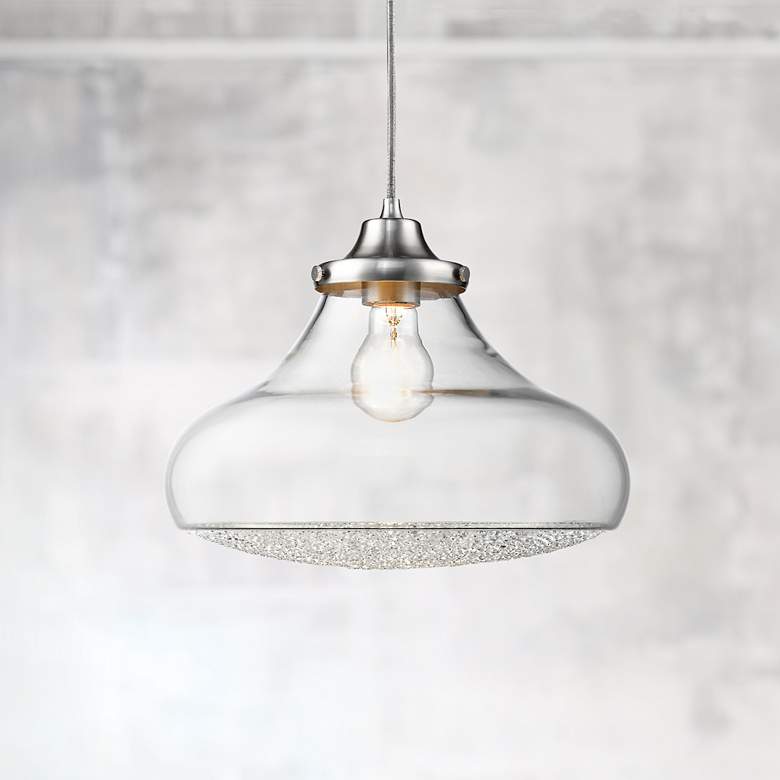 Image 1 Asha 12" Wide Pewter Mini Pendant