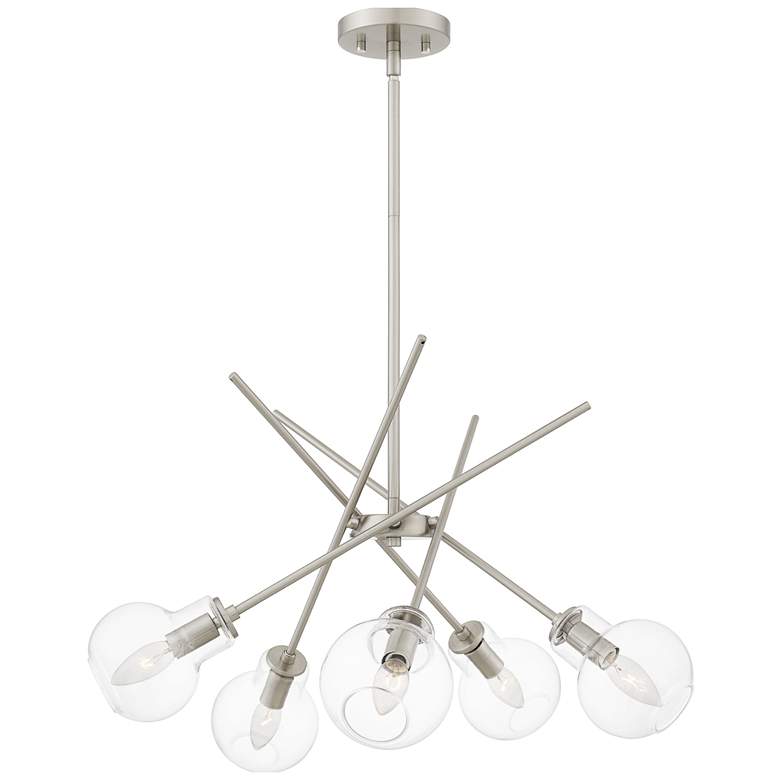 Image 1 Asha 5-Light Brushed Nickel Chandelier