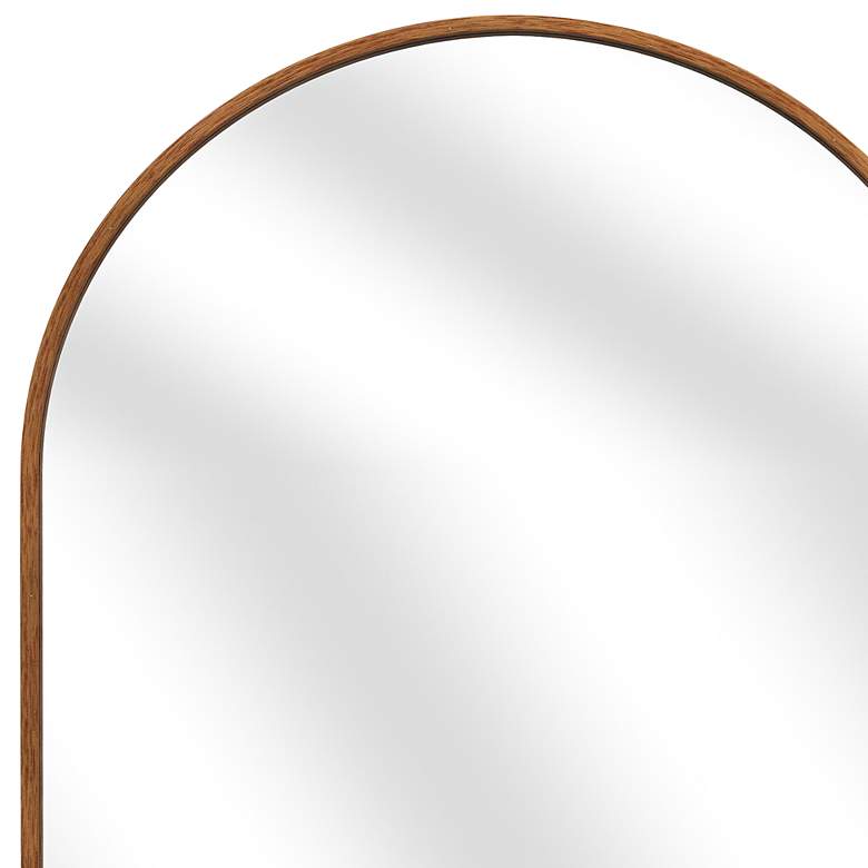 Image 4 Ashalee Natural Oak 24" x 35" Arched Top Wall Mirror more views