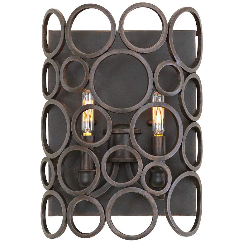 Image 1 Ashbourne 14" High Heirloom Bronze Wall Sconce