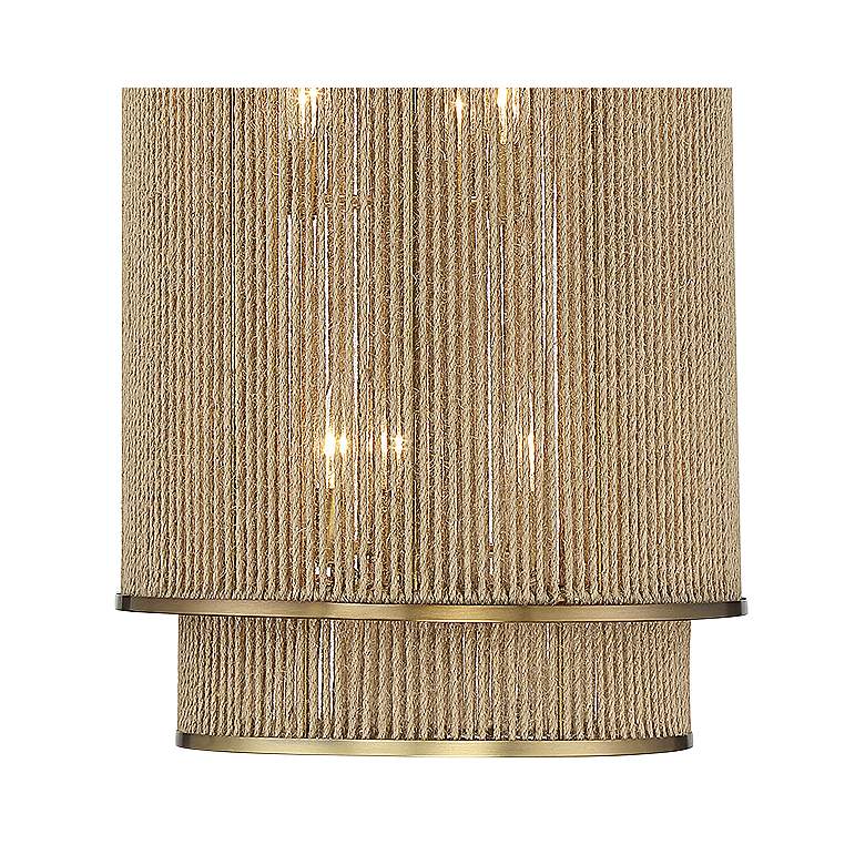 Image 2 Ashburn 16" Wide Gold Metal Rope 6-Light Pendant more views