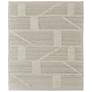 Ashby Geometric Hand Woven Tan Area Rug 3'-6" x 5'-6"