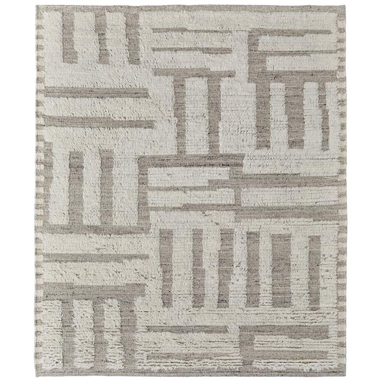 Image 1 Ashby Transitional Geometric Hand Woven Gray Area Rug 8909F