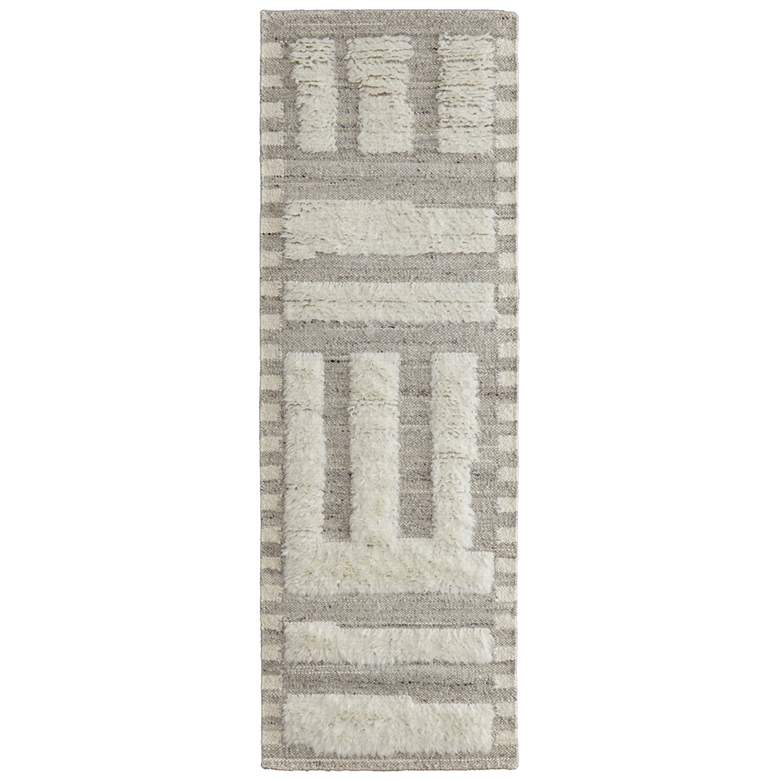 Image 1 Ashby Transitional Geometric Hand Woven Gray Area Rug 8909F