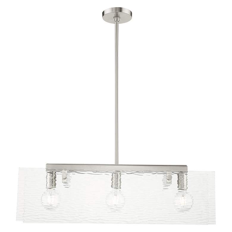 Image 4 Ashcroft 3 Light Brushed Nickel Chandelier more views