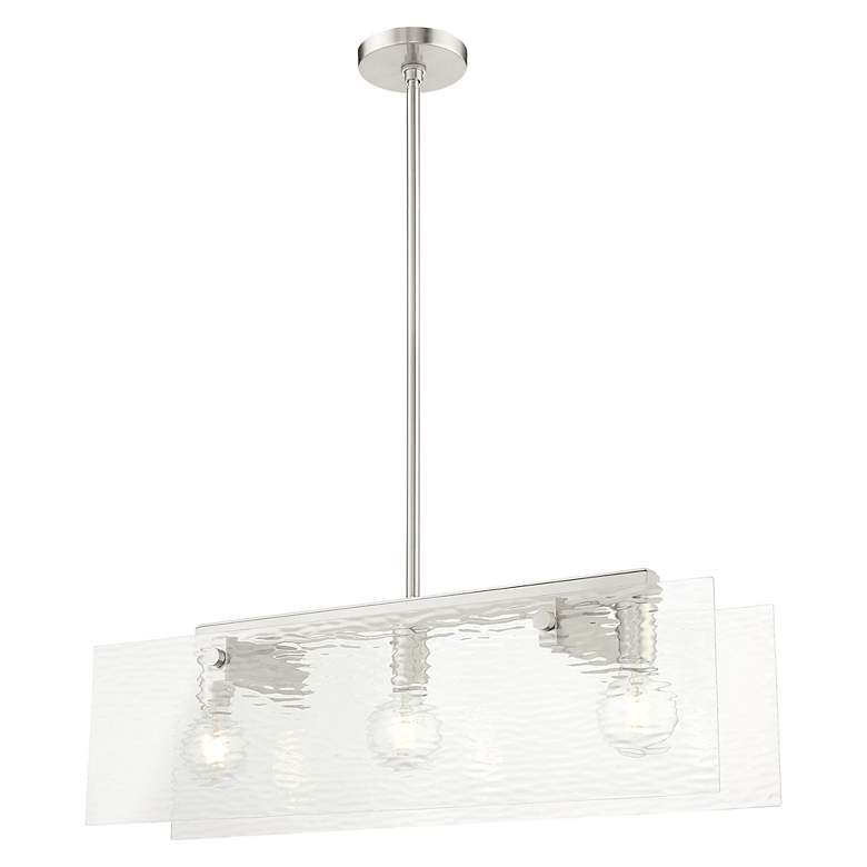 Image 5 Ashcroft 3 Light Brushed Nickel Chandelier more views