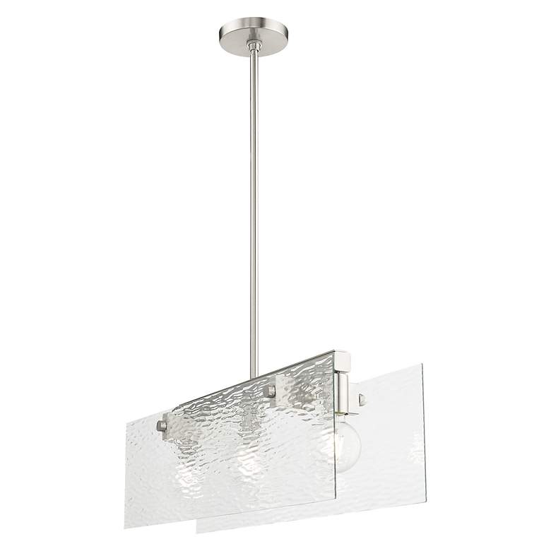 Image 6 Ashcroft 3 Light Brushed Nickel Chandelier more views