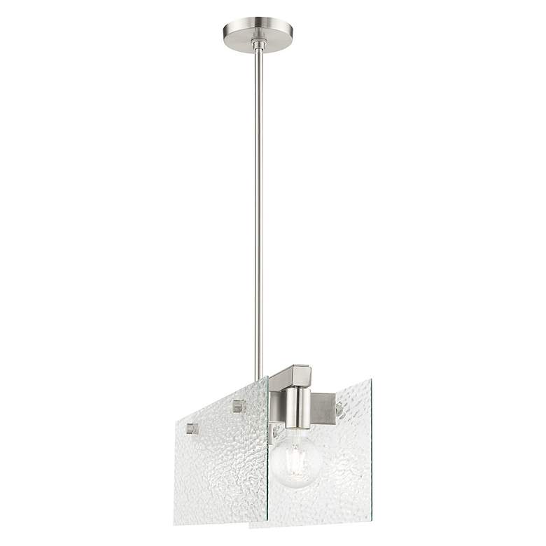 Image 7 Ashcroft 3 Light Brushed Nickel Chandelier more views