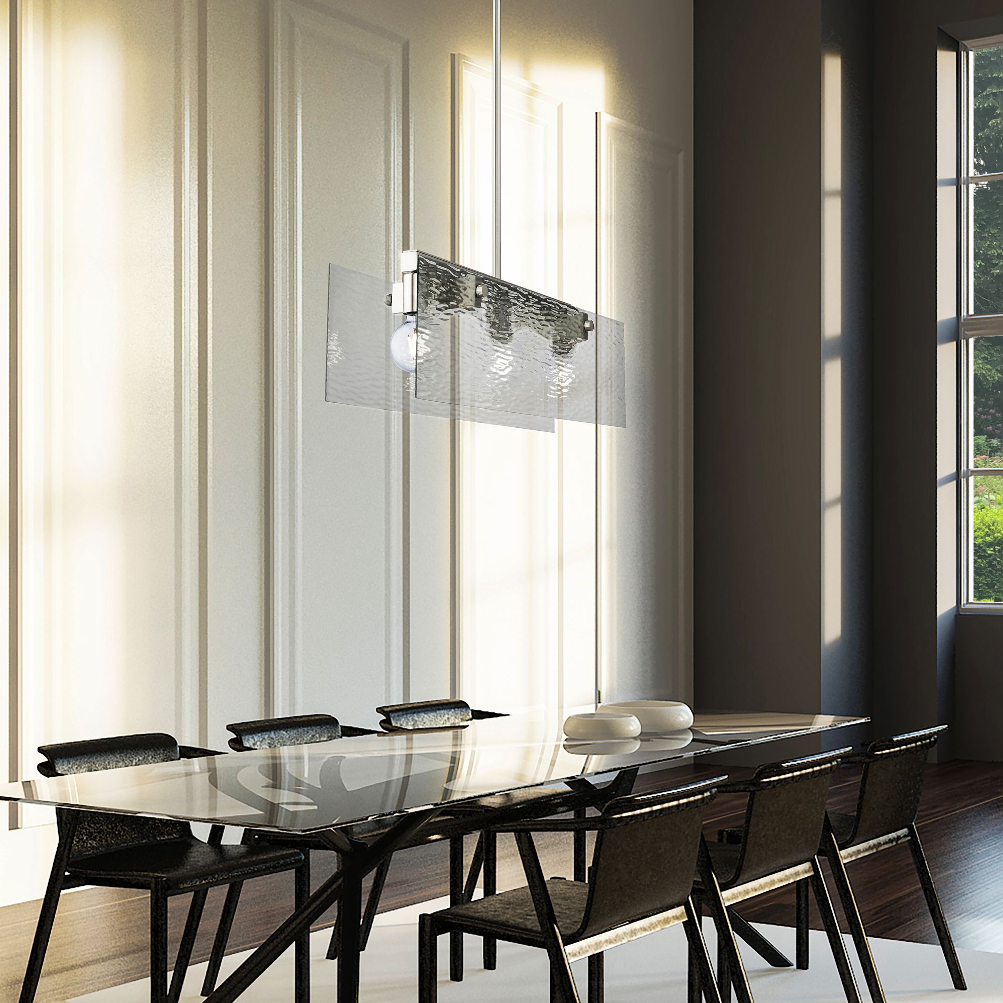 Ashcroft 3 Light Brushed Nickel Chandelier