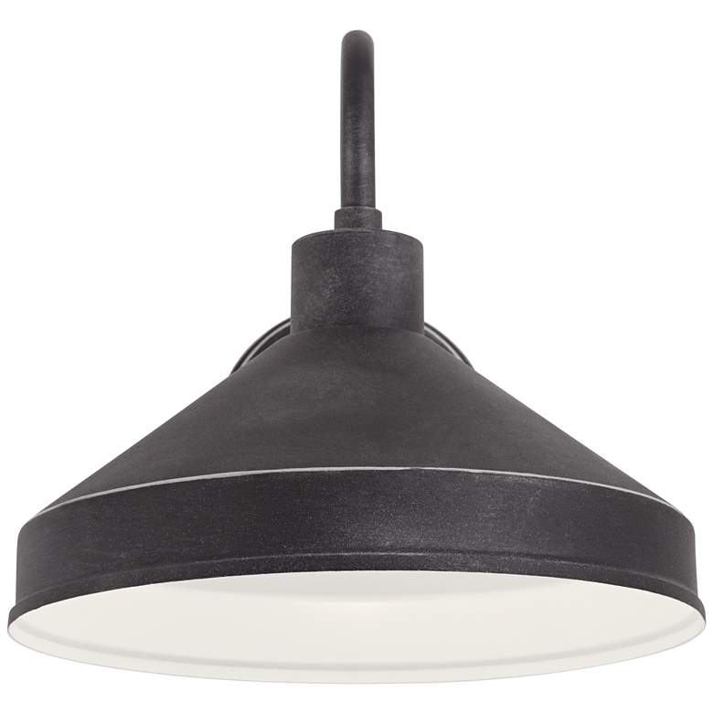 Image 5 Ashe 10" High Iron Black Outdoor Wall Light Set of 2 more views