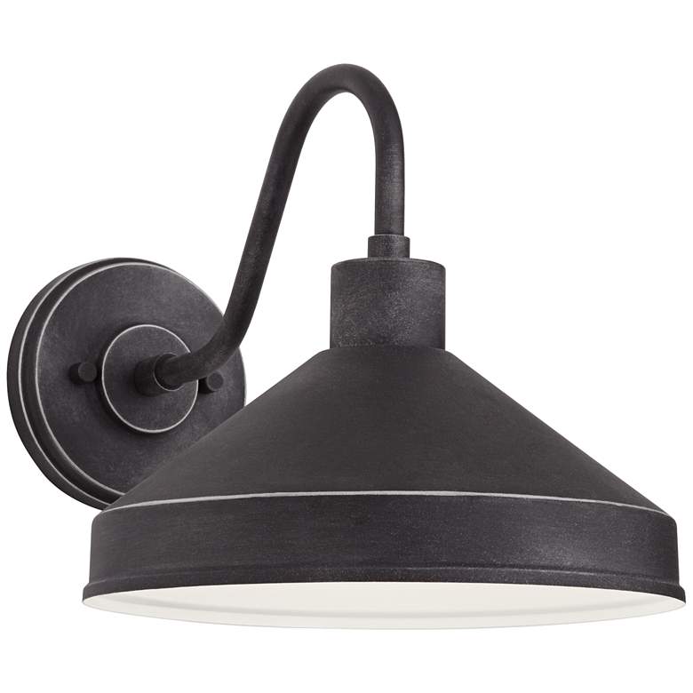 Image 2 Ashe 10" High Iron Black Outdoor Wall Light