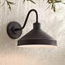 1_Ashe 10" High Iron Black Outdoor Wall Light