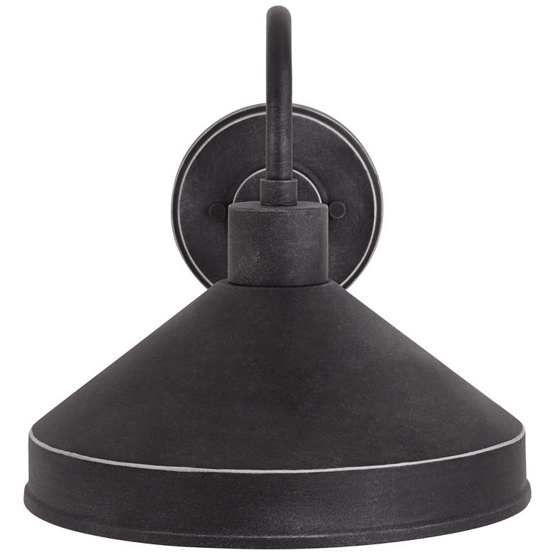 Image 4 Ashe 10" High Iron Black Outdoor Wall Light more views